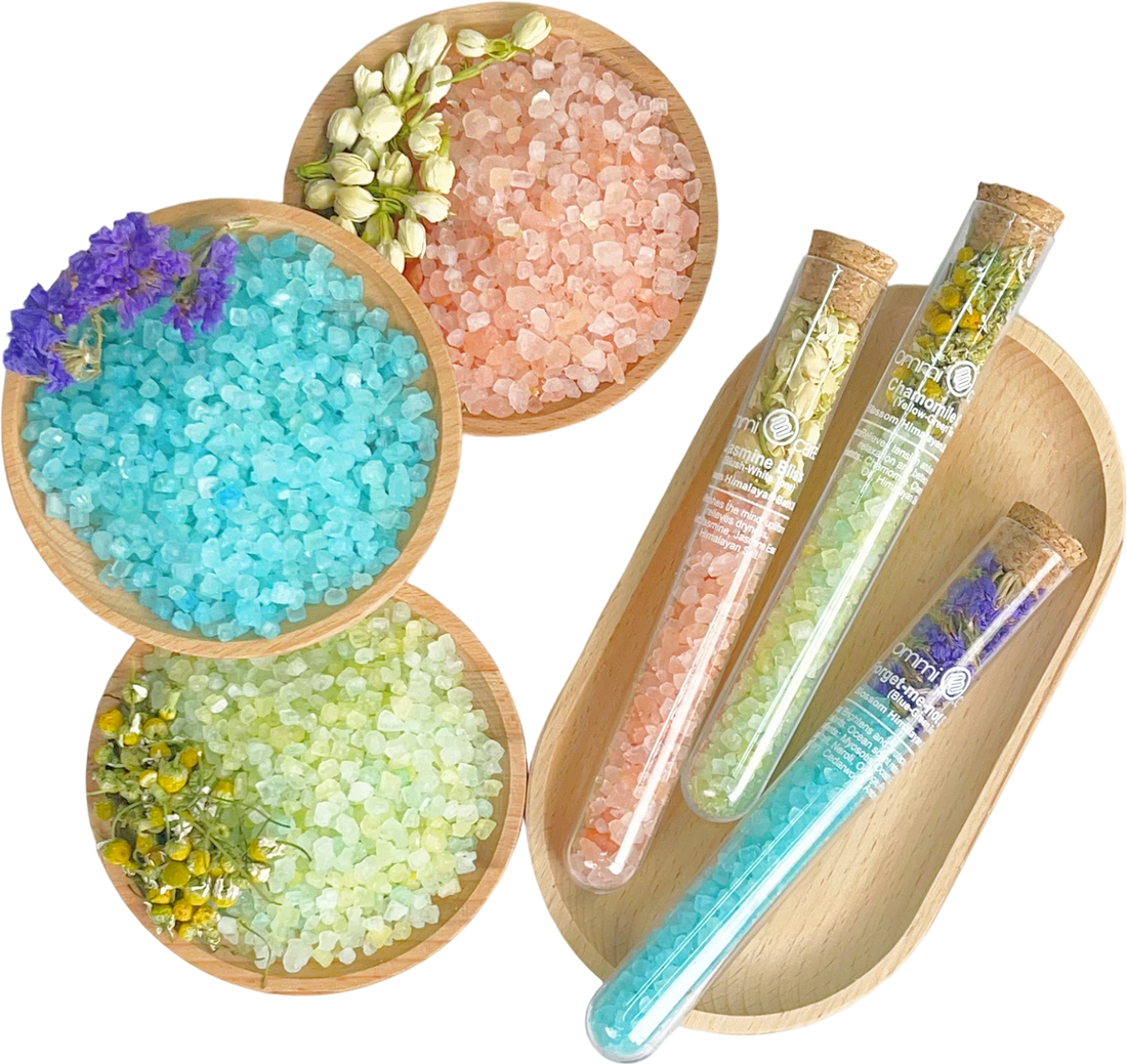 套裝附三款花草浴鹽