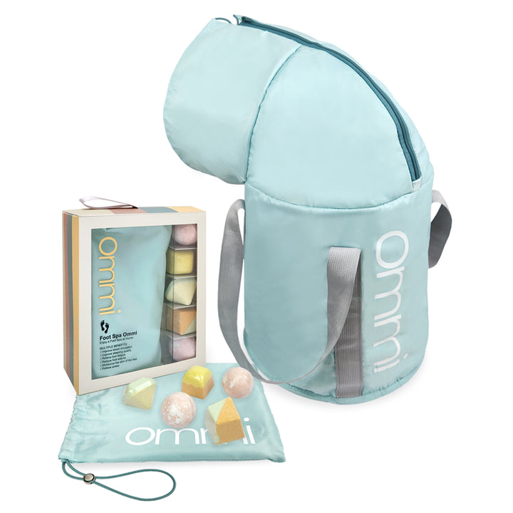 Foot Spa Ommi  Bundle Set 4.0( Foot Spa Tub+ Herbal Foot Bath Balls)