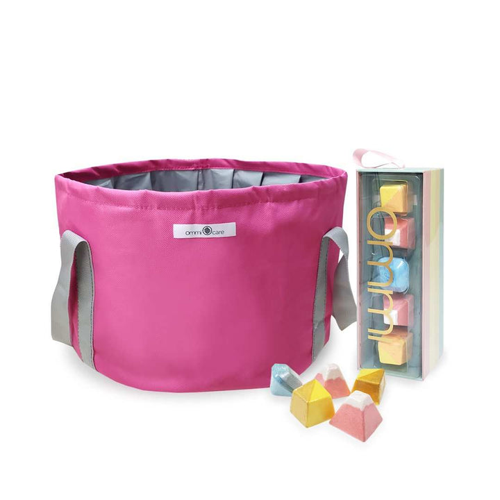 Foot Spa Ommi Bundle Set - Peach Red - Ommi Care