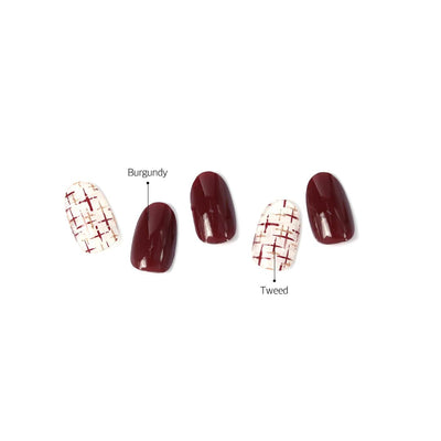 Glossy Blossom Semi-cured Real Gel Nail Strips