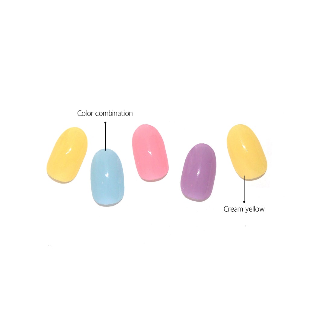 Glossy Blossom Semi-cured Real Gel Nail Strips