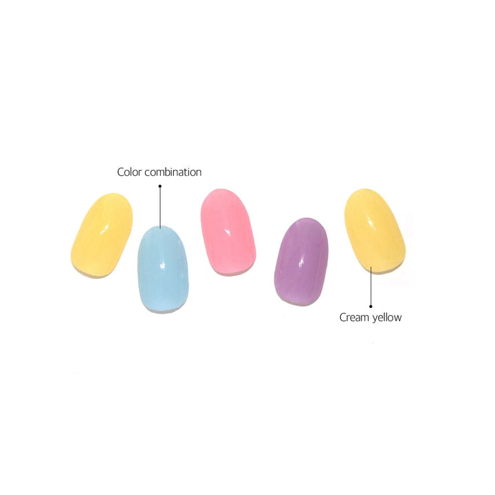 Glossy Blossom Semi-cured Real Gel Nail Strips